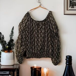 🍄Heartsoul open sleeve blouse